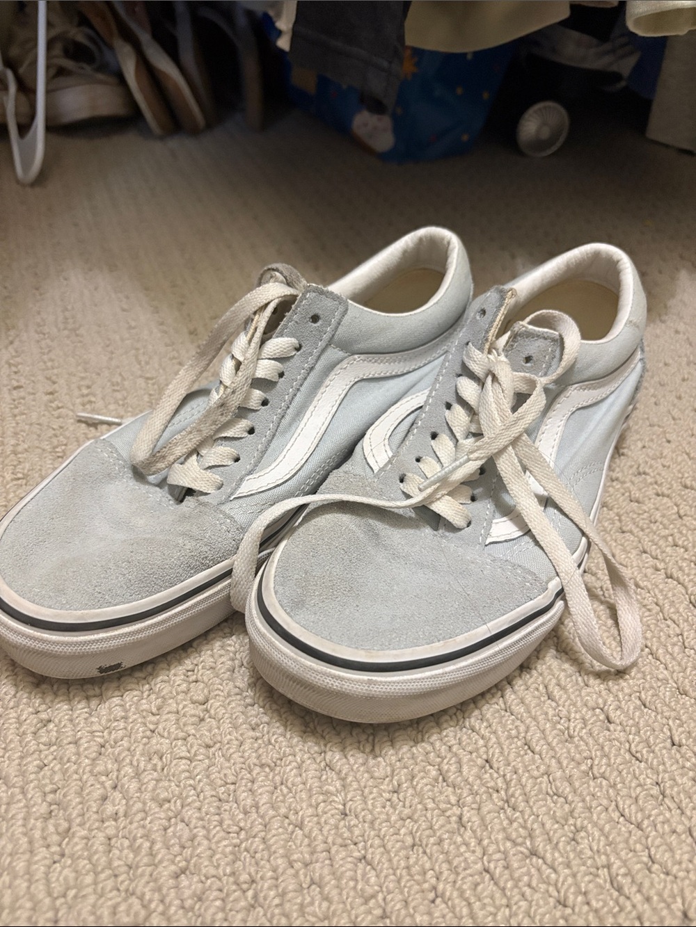light blue vans size 7